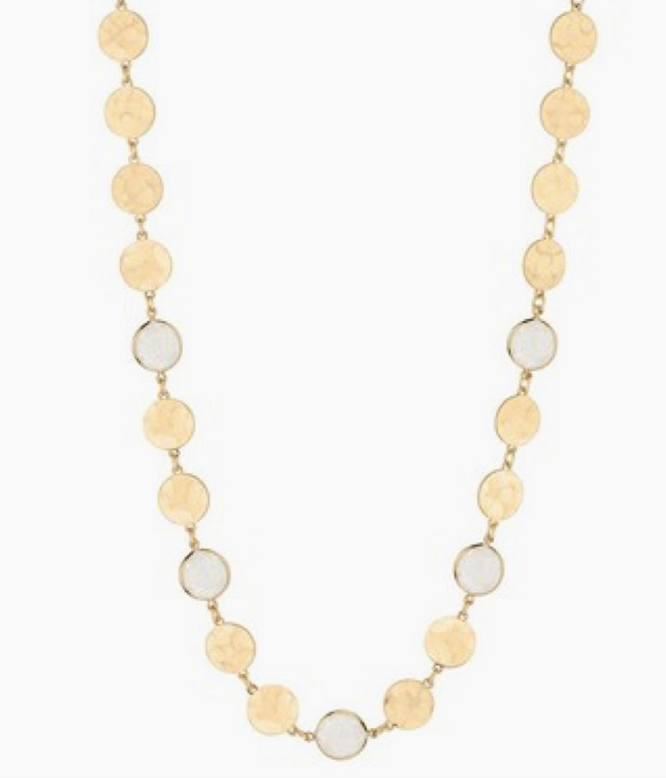 Ella Gold Clear Necklace