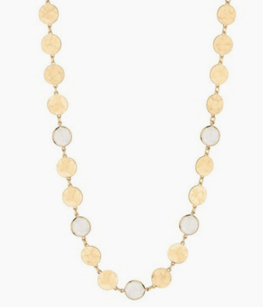 Ella Gold Clear Necklace