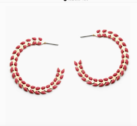 Ricky Coral Earrings