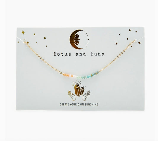 "Create Your Own Sunshine" Goddess Necklace