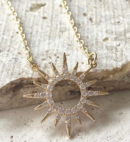 Sun Celestial Necklace Minimalist