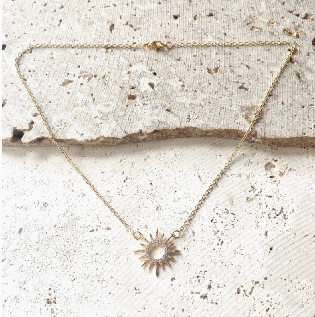 Sun Celestial Necklace Minimalist