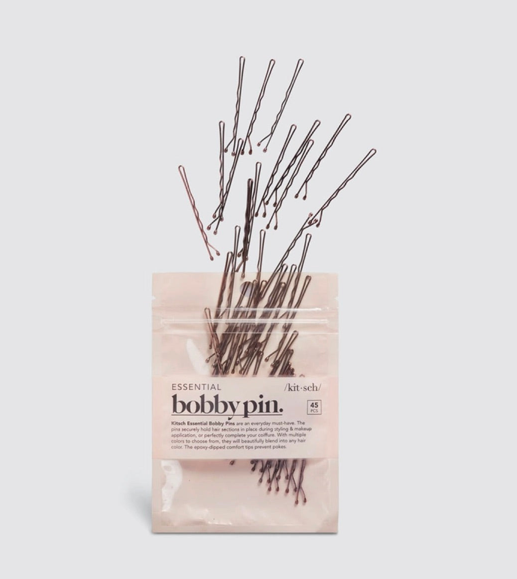 Essential Bobby Pins 45pc - Brown