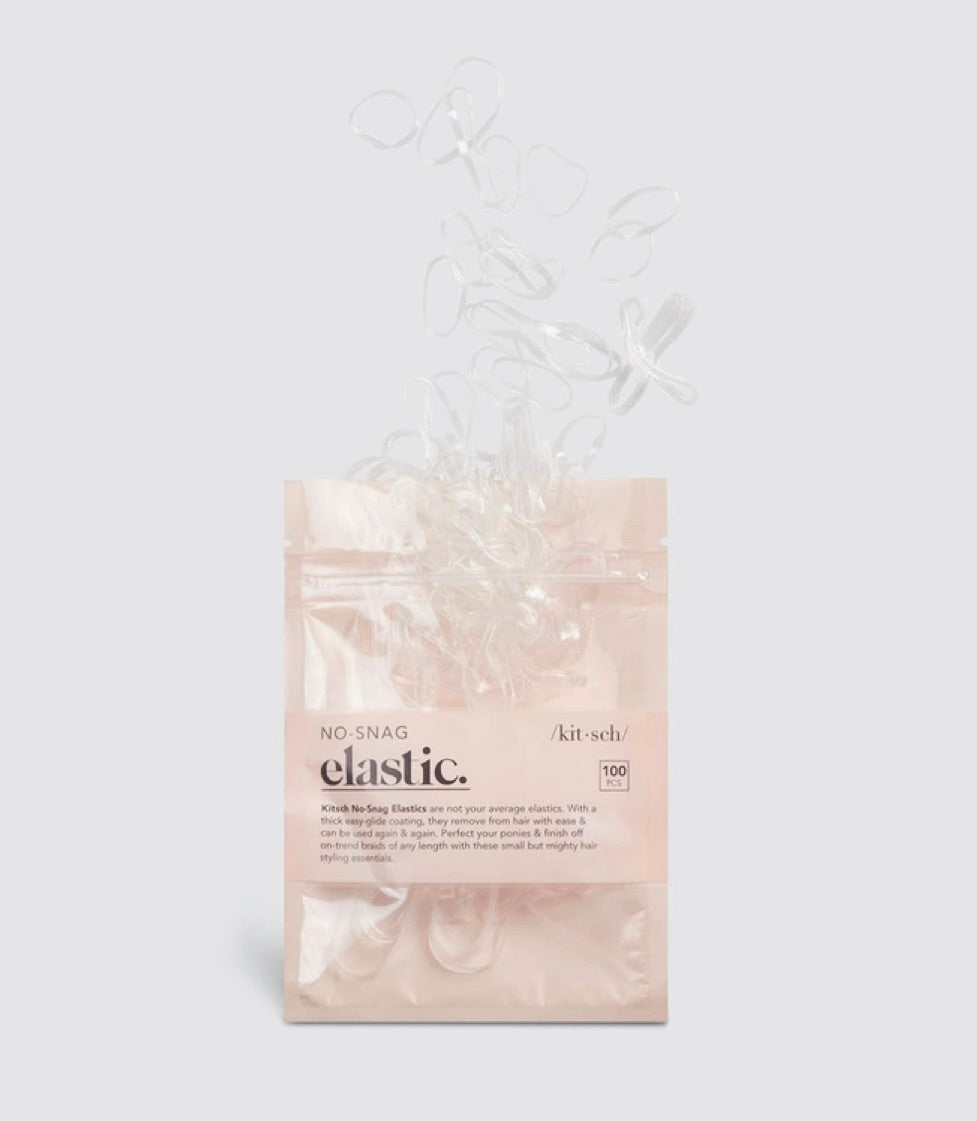 No-Snag Elastic 100 Pc - Clear