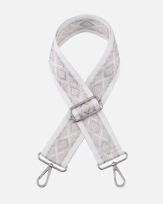 Stpdia Diamond Guitar Strap-Gray/White/Tan