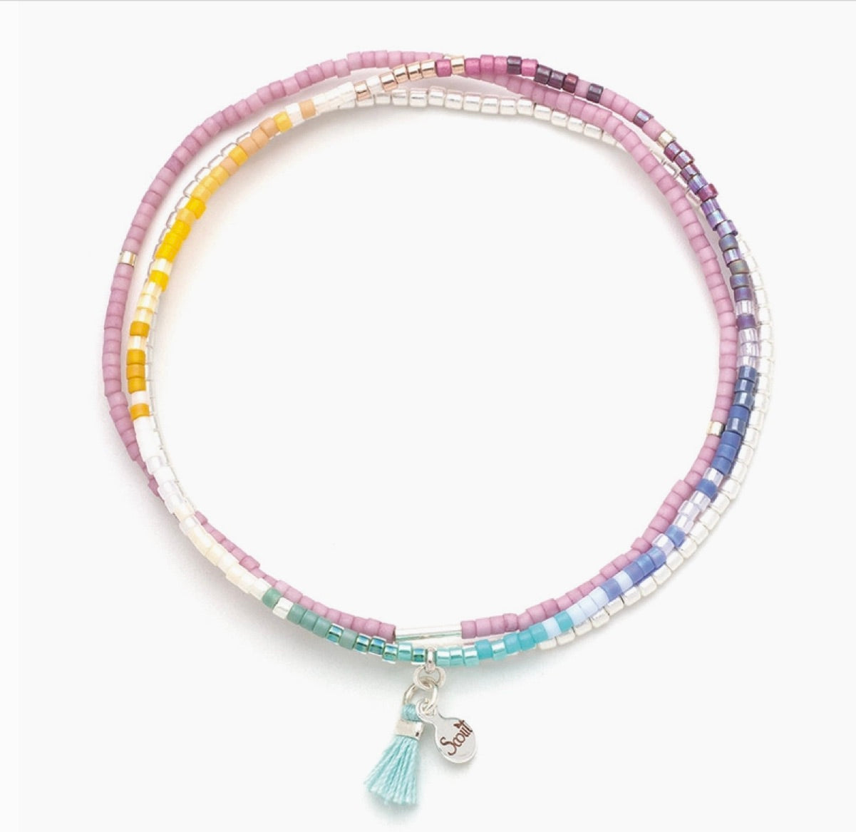 Chromacolor Miyuki Bracelet Trio - Bright Multi/Silver