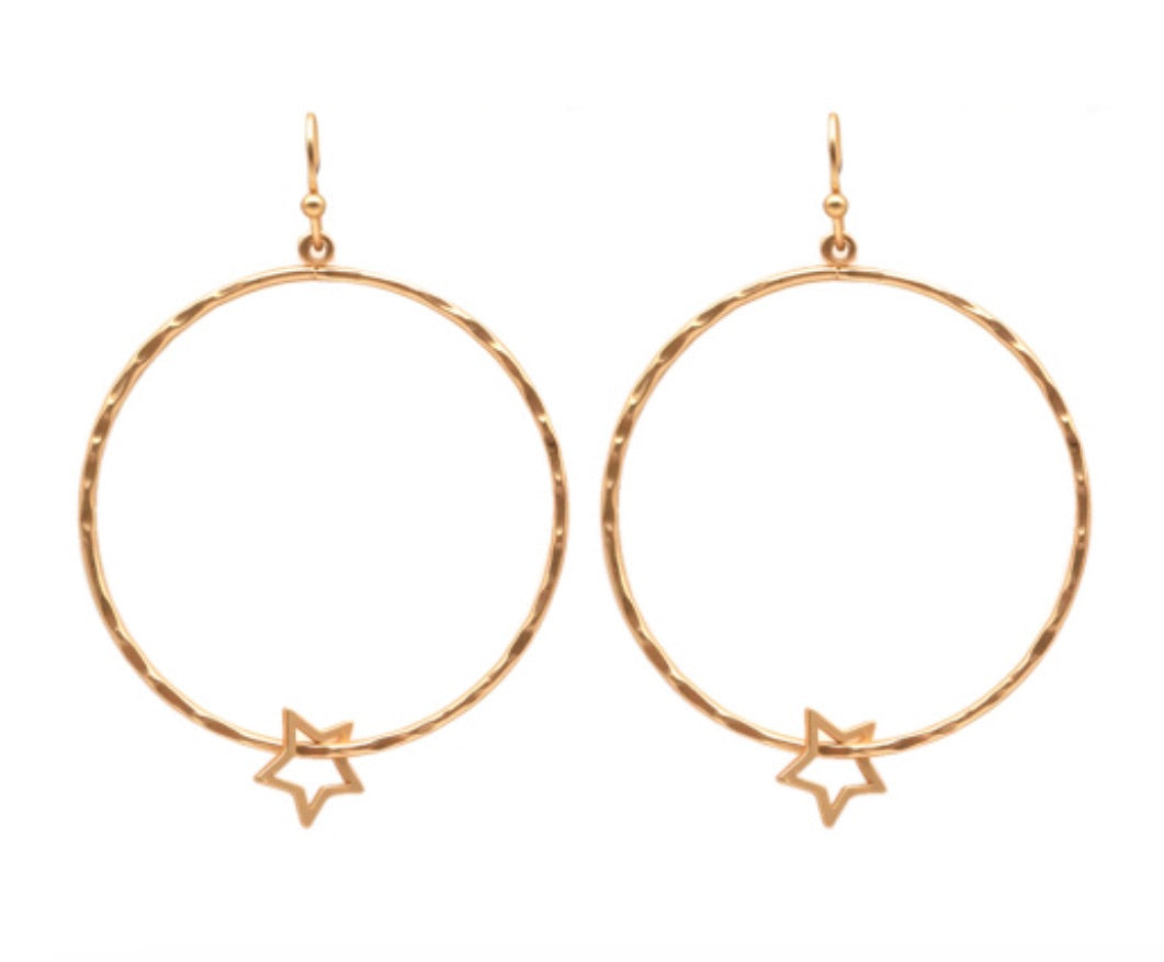 Shot Earrings-Gold