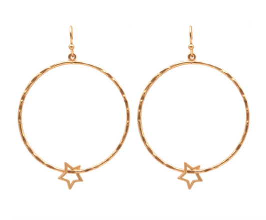 Shot Earrings-Gold