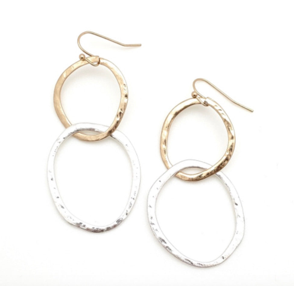 Sky Silver/Gold Earrings