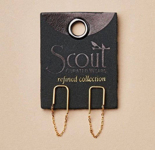 Refined Earring Collection - Filament Stud/Gold Vermeil