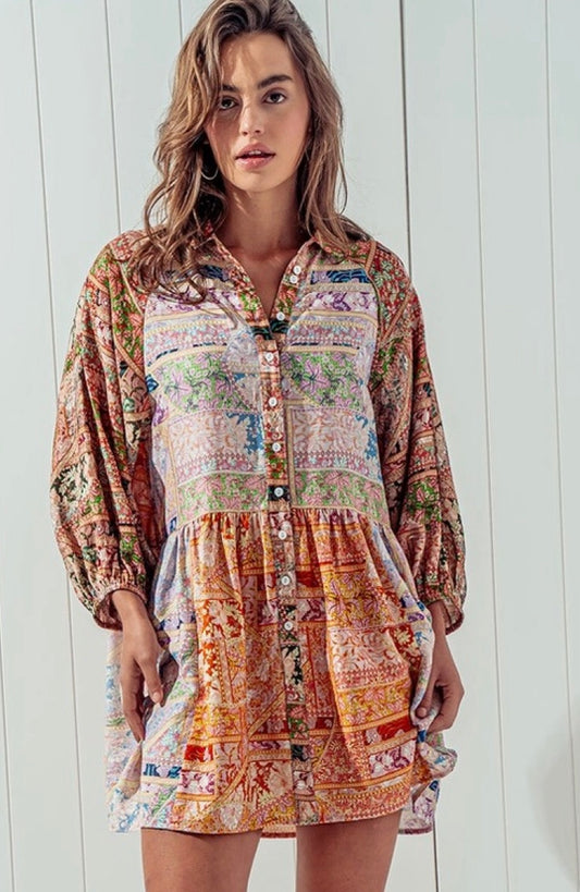 Sun-Drenched Shirt Dress