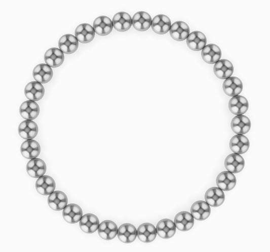 Kylar Mack-5mm Silver Ball Bracelet