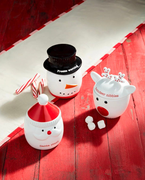 Mud Pie-SANTA SMALL XMAS TREAT JARS