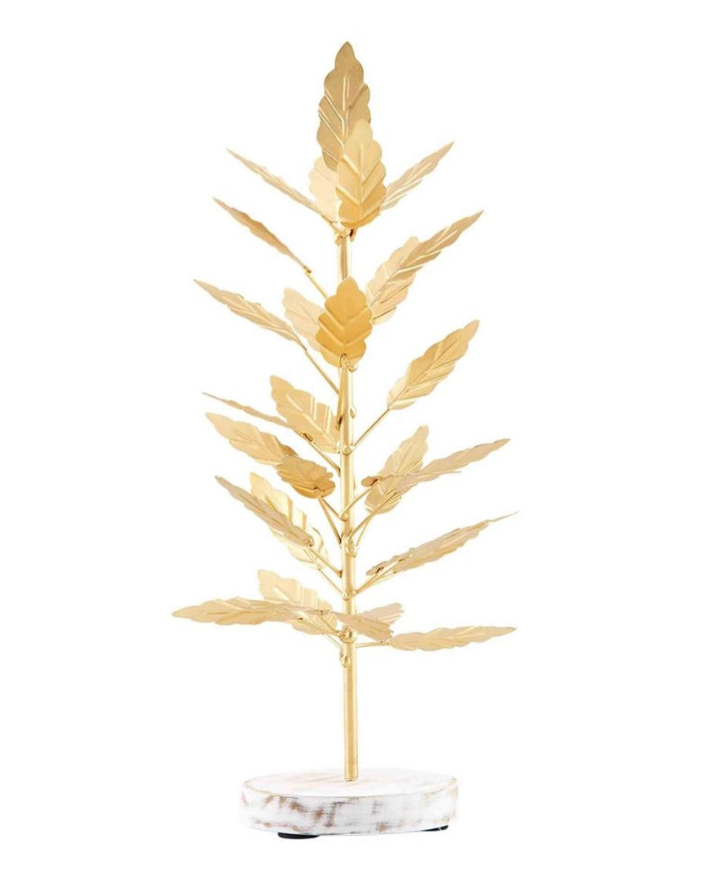 Mud Pie-SMALL GOLD METAL LEAF TREE