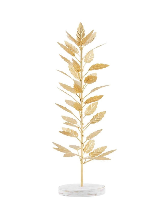 Mud Pie-LARGE GOLD METAL LEAF TREE