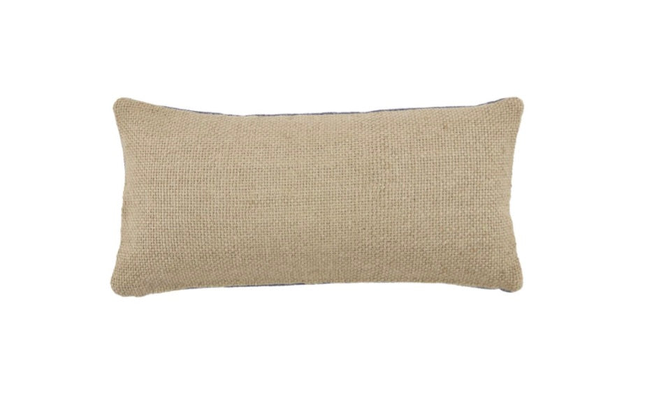 Mud Pie-HELLO LUMBAR DHURRIE PILLOW