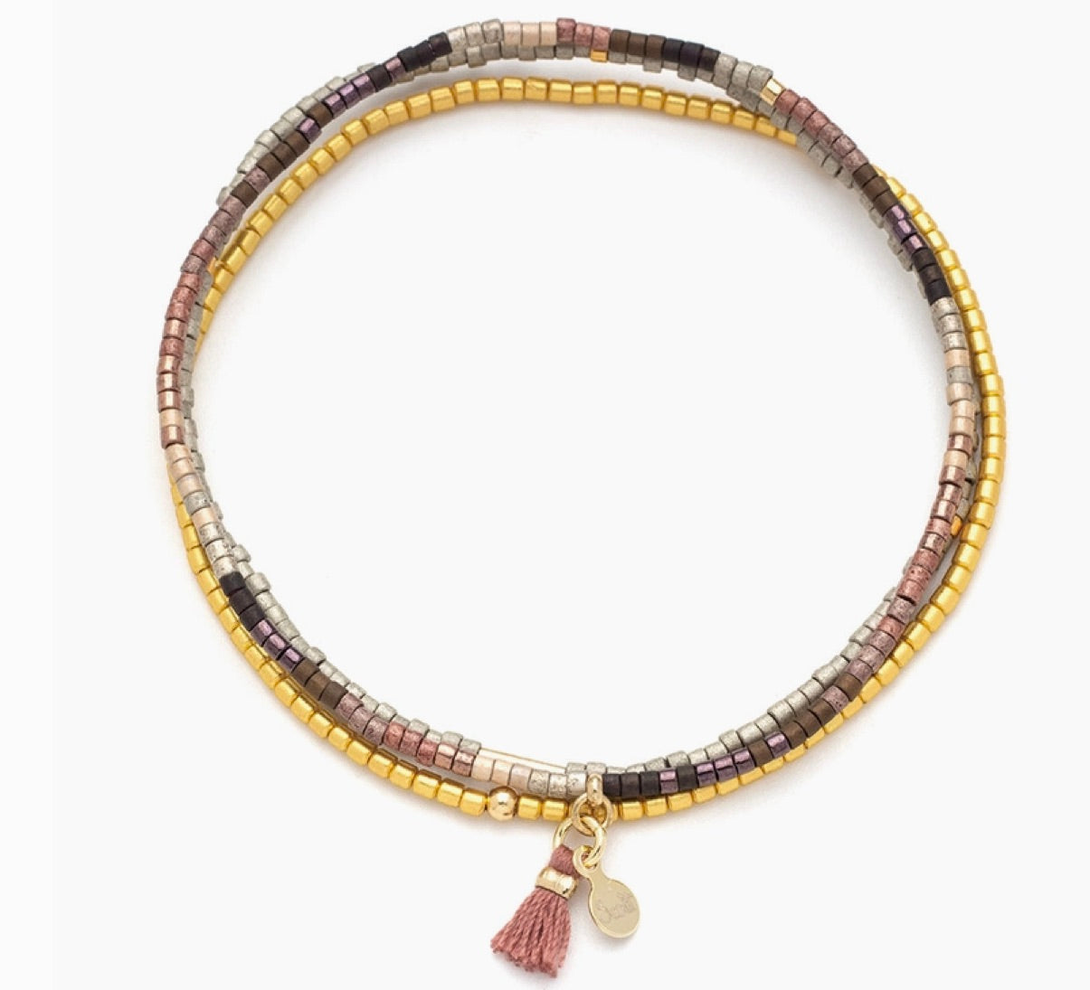 Chromacolor Miyuki Bracelet Trio - Bronze Multi/Gold