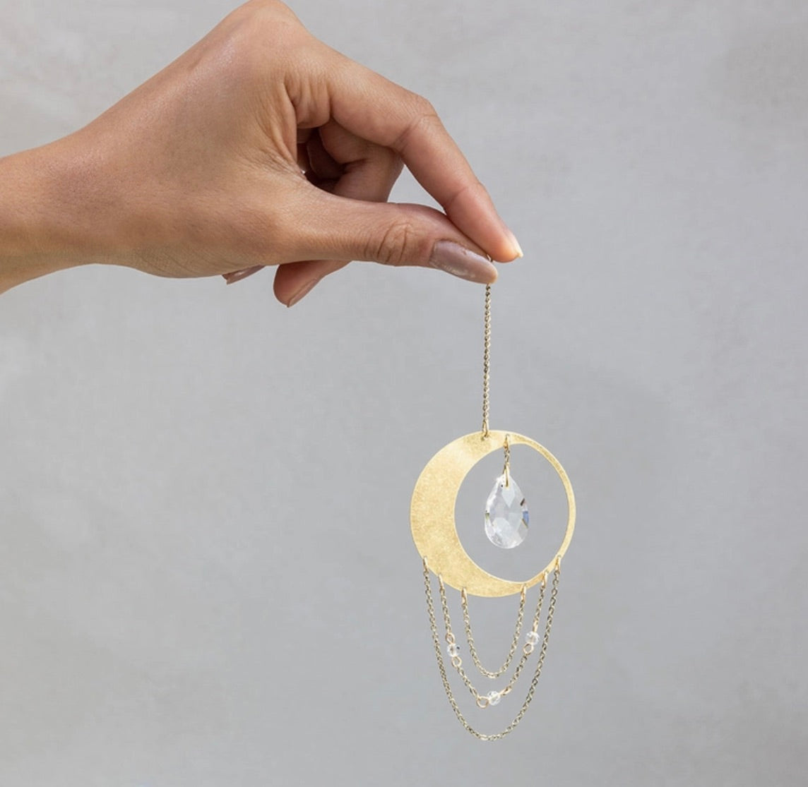 Mini Suncatcher - Crescent Moon/Balance