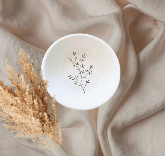 Earthy Branch Minimalist Boho Nature Jewelry Trinket Dish