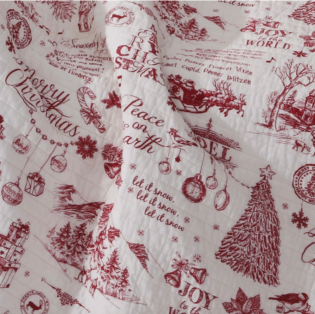 Yuletide Quilted Throw