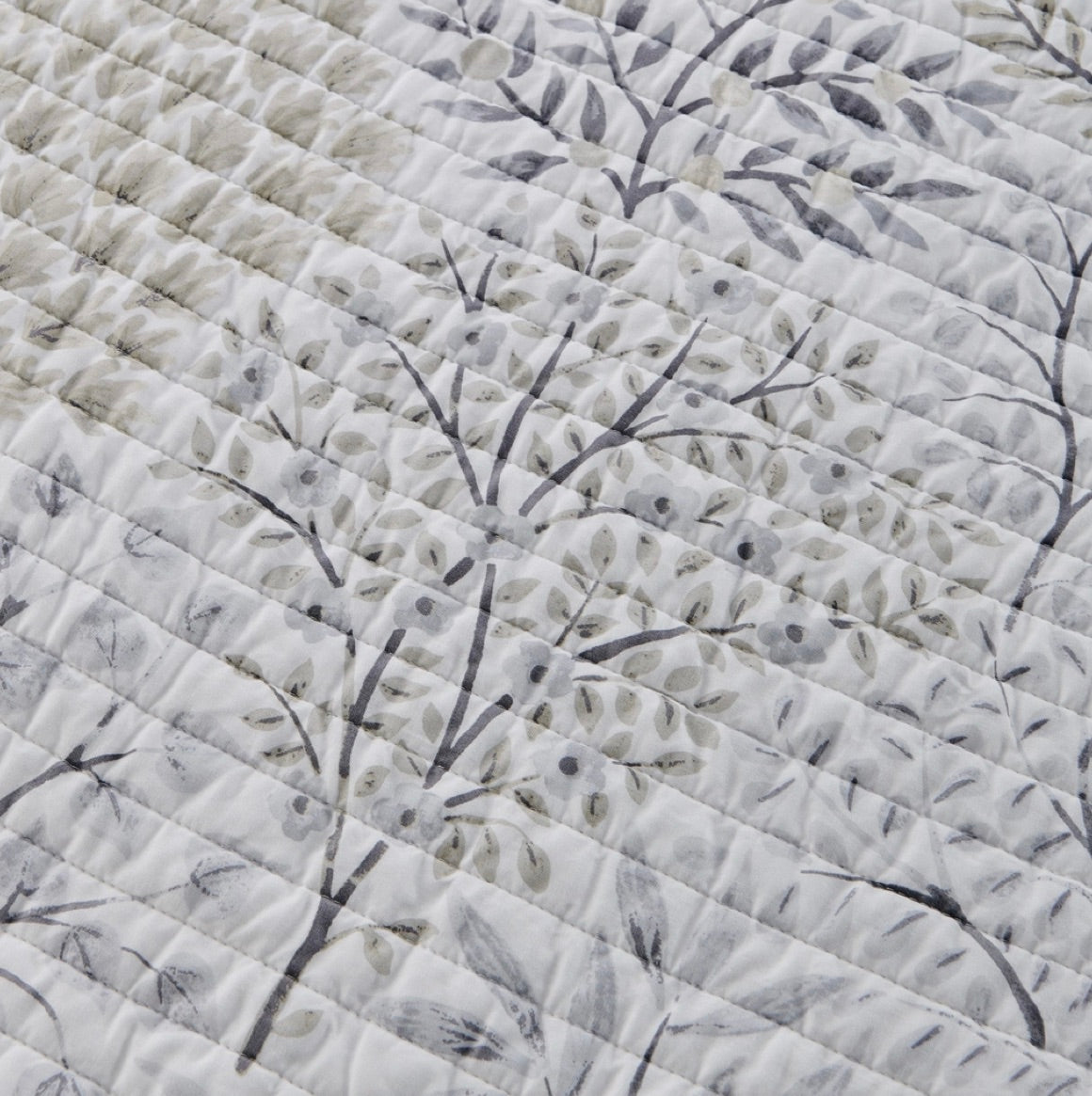 English Forest Quilted Throw-Beige