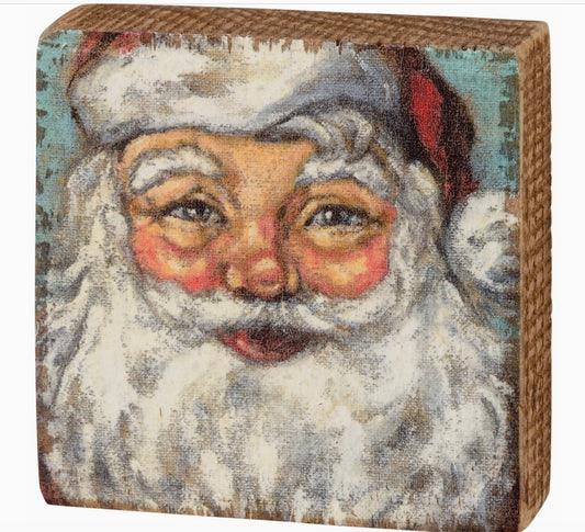 Santa Block Sign