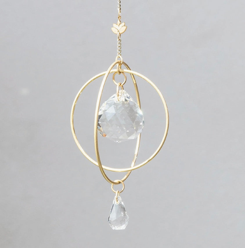 Mini Suncatcher - Lotus/Strength