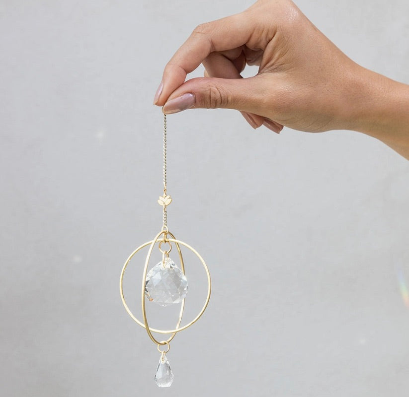 Mini Suncatcher - Lotus/Strength