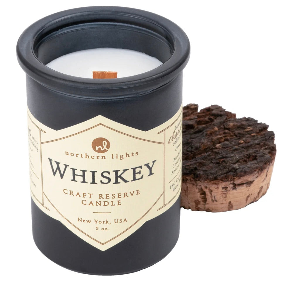 Whiskey Reserve Black Candle