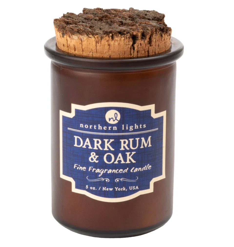 Dark Rum and Oak Candle