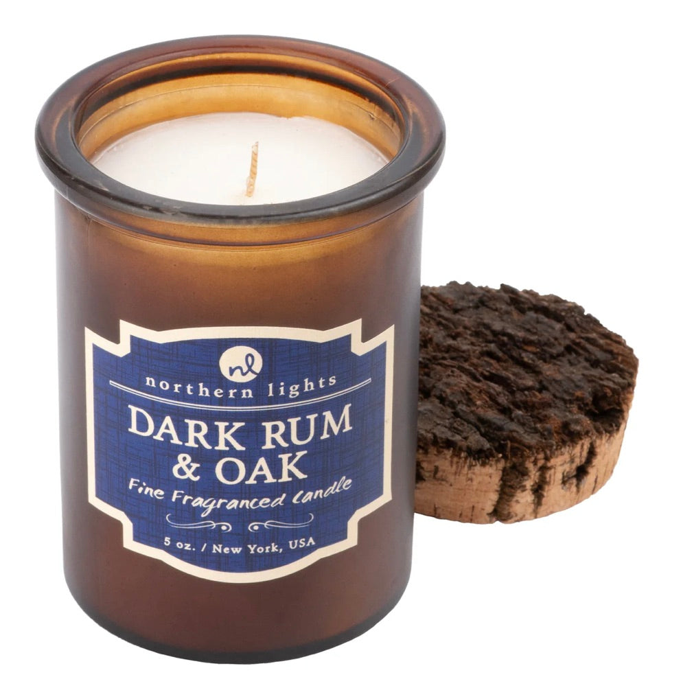 Dark Rum and Oak Candle