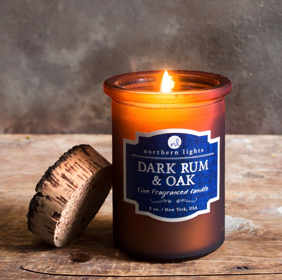 Dark Rum and Oak Candle