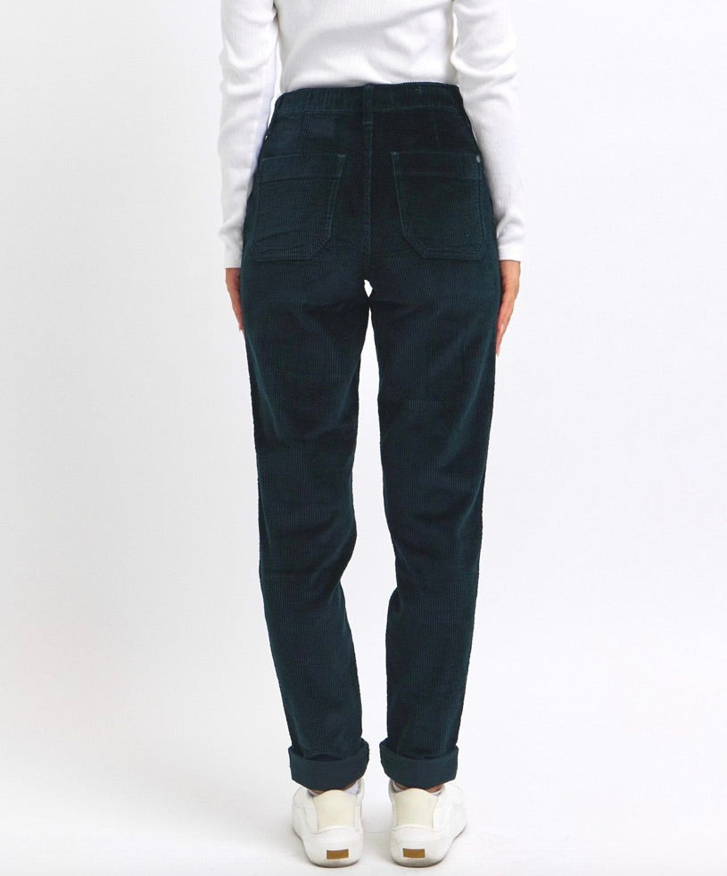 HW Corduroy Cuffed Jogger-Emerald