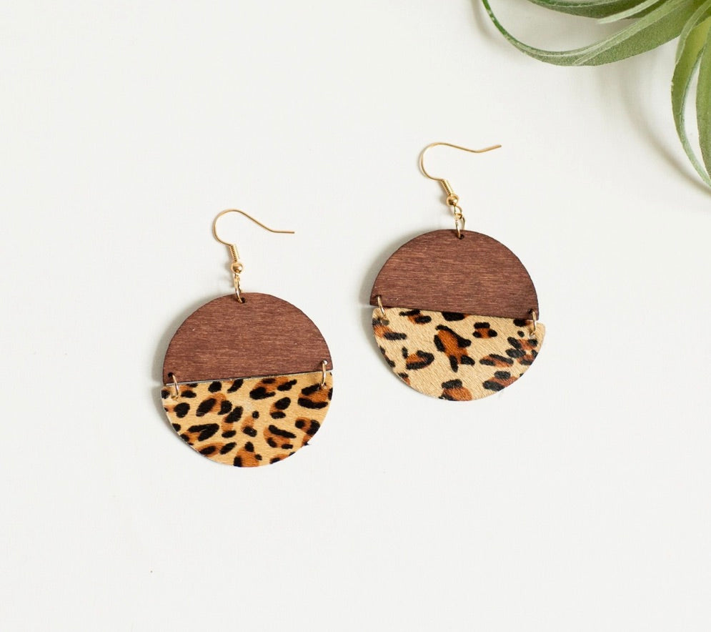 Georgia Earring - Leopard