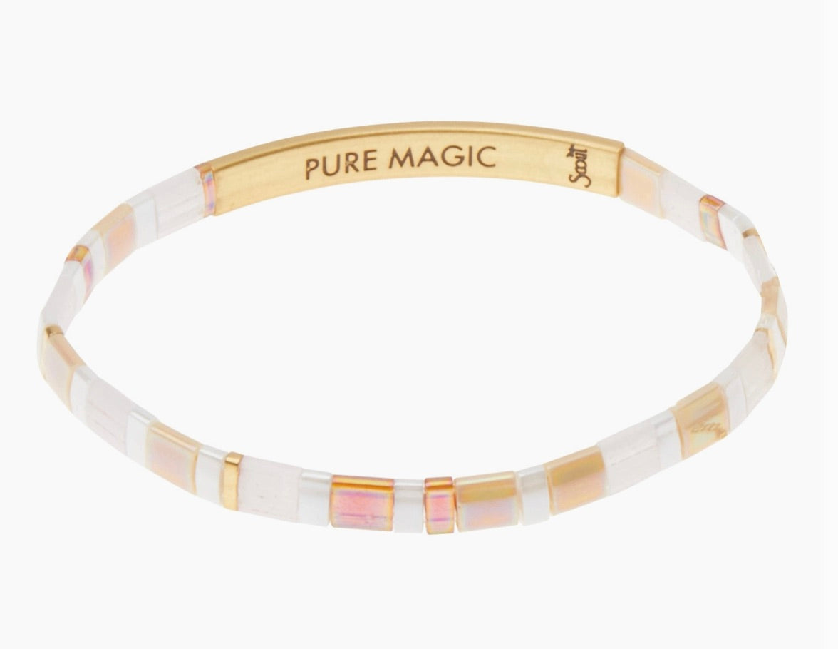 Good Karma Miyuki Bracelet | Pure Magic - Neutral/Gold