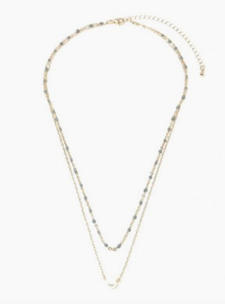 Cohen Gold Pearl Necklace