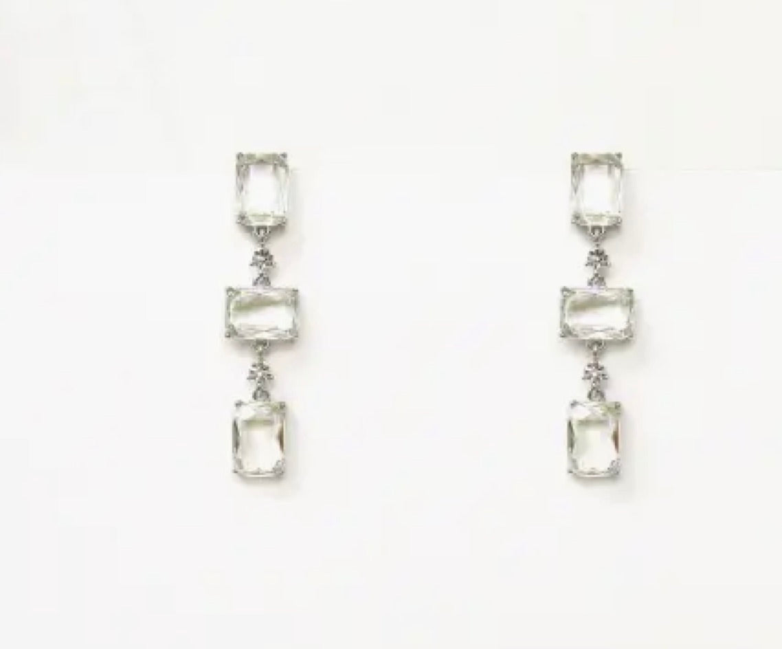 Neil Clear Earrings