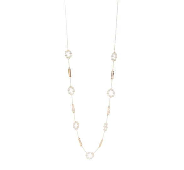 CLARA NECKLACE-GOLD PEARL