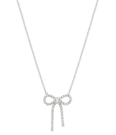 CUTIE SILVER BOW NECKLACE