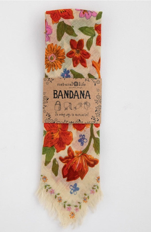 Bandanas Cream Floral