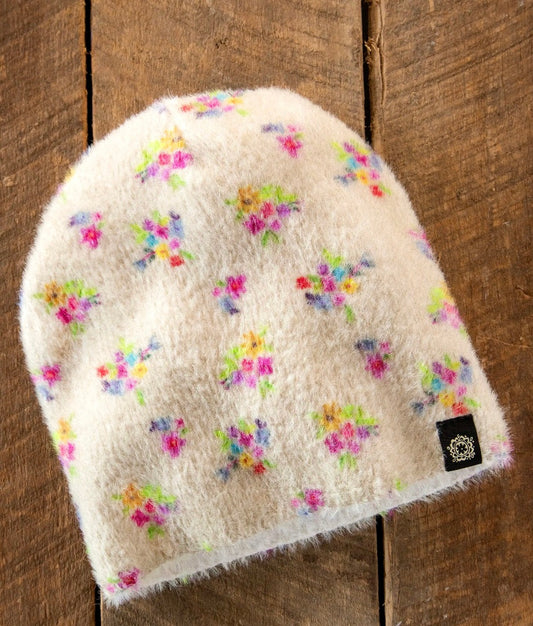 Cashmere-like Beanie Dtsy Blms  Hny