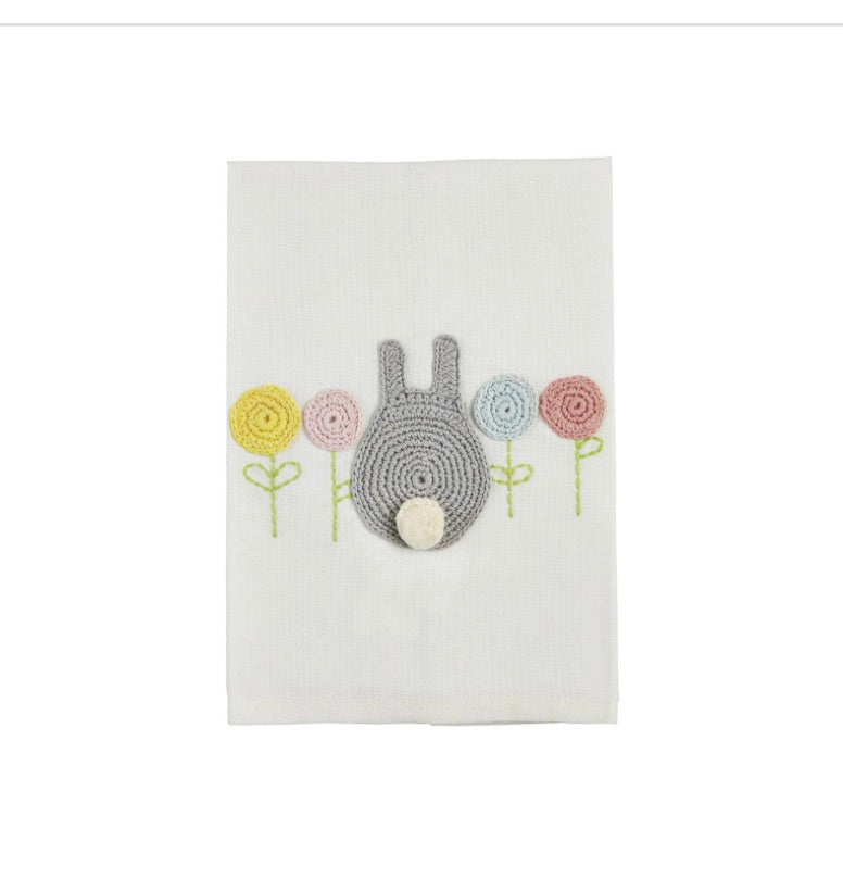 Easter Bunny Crochet Towel