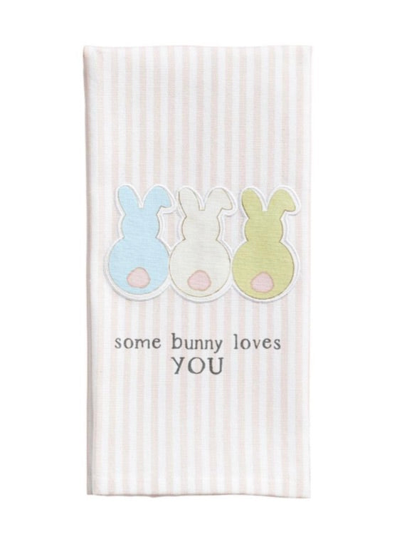 Three Bunnies Patch  Towel
