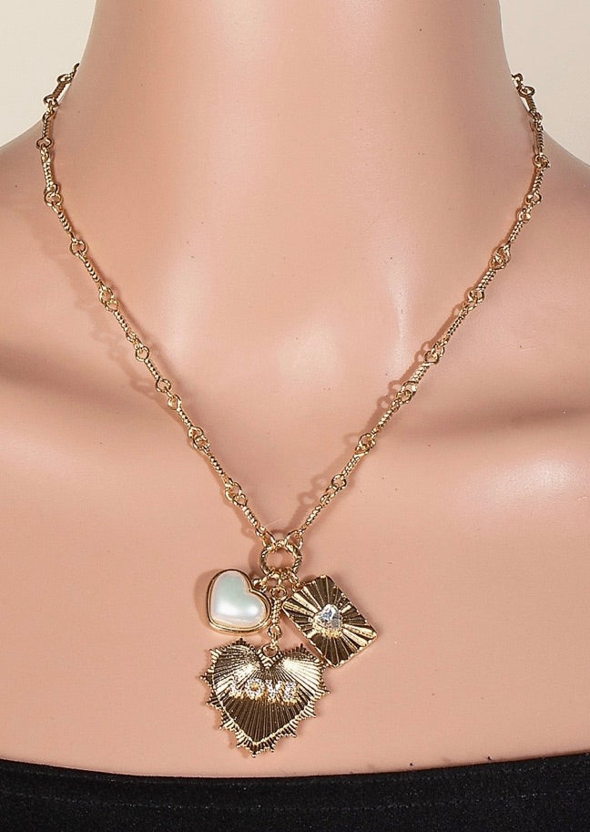 Heart Love Charm Necklace