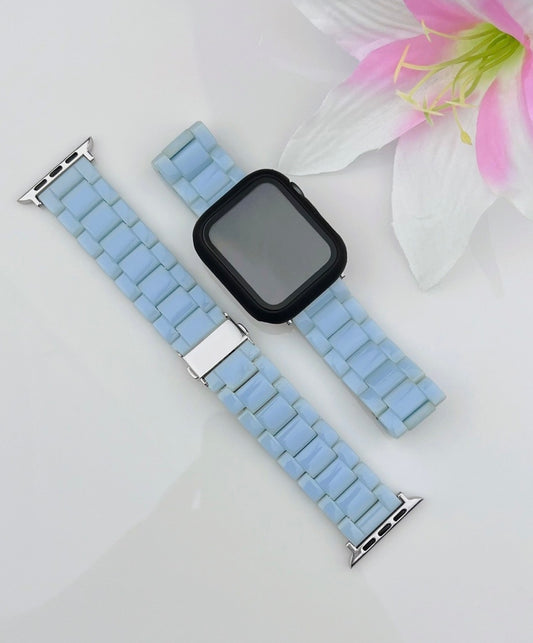Resin Bracelet Light Weight Bands For Apple Watch-Blue