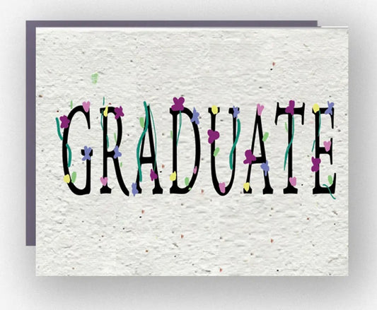 Graduate Wildflower Seed Paper Greeting Card