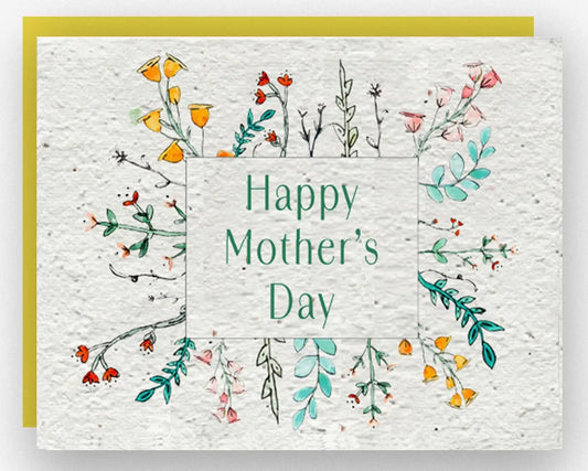 Happy Mother's Day! Wildflower Seed Paper Card