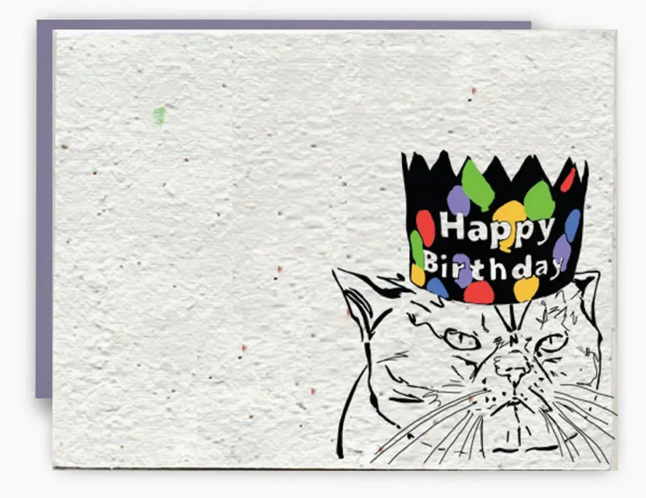 Purrfect Blooms Wildflower Seed Paper Birthday Card