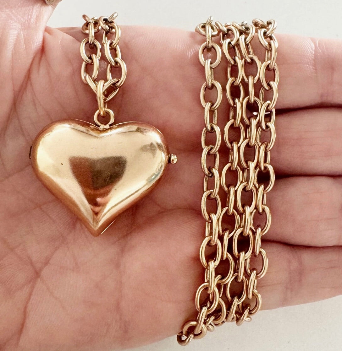 Take A Deep Breath... | Heart Locket | Gold