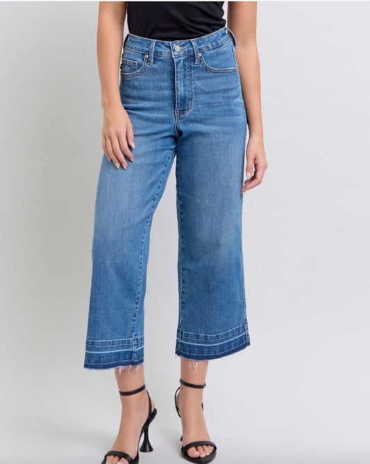 Judy Blue HW Hem Crop Wide